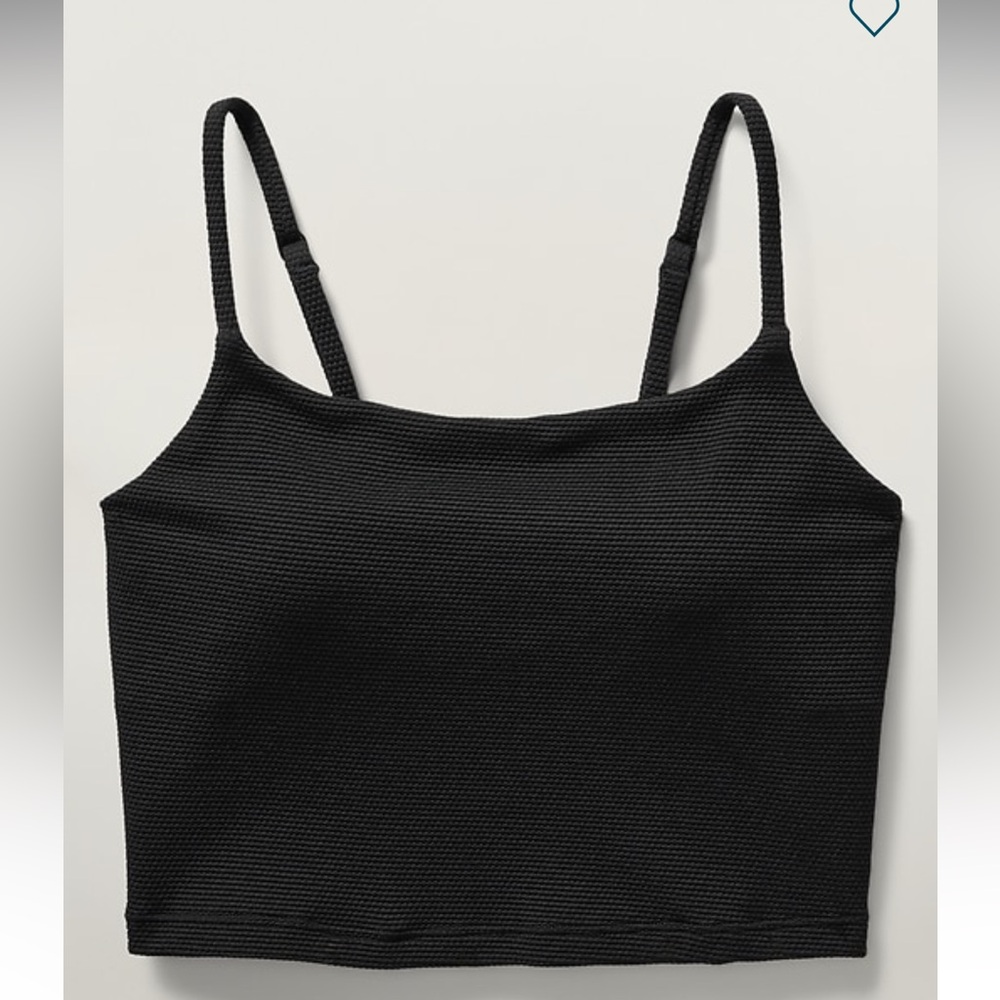 Athleta SCOOP CROP TANKINI A-C // Pique Black - Picture 4 of 9